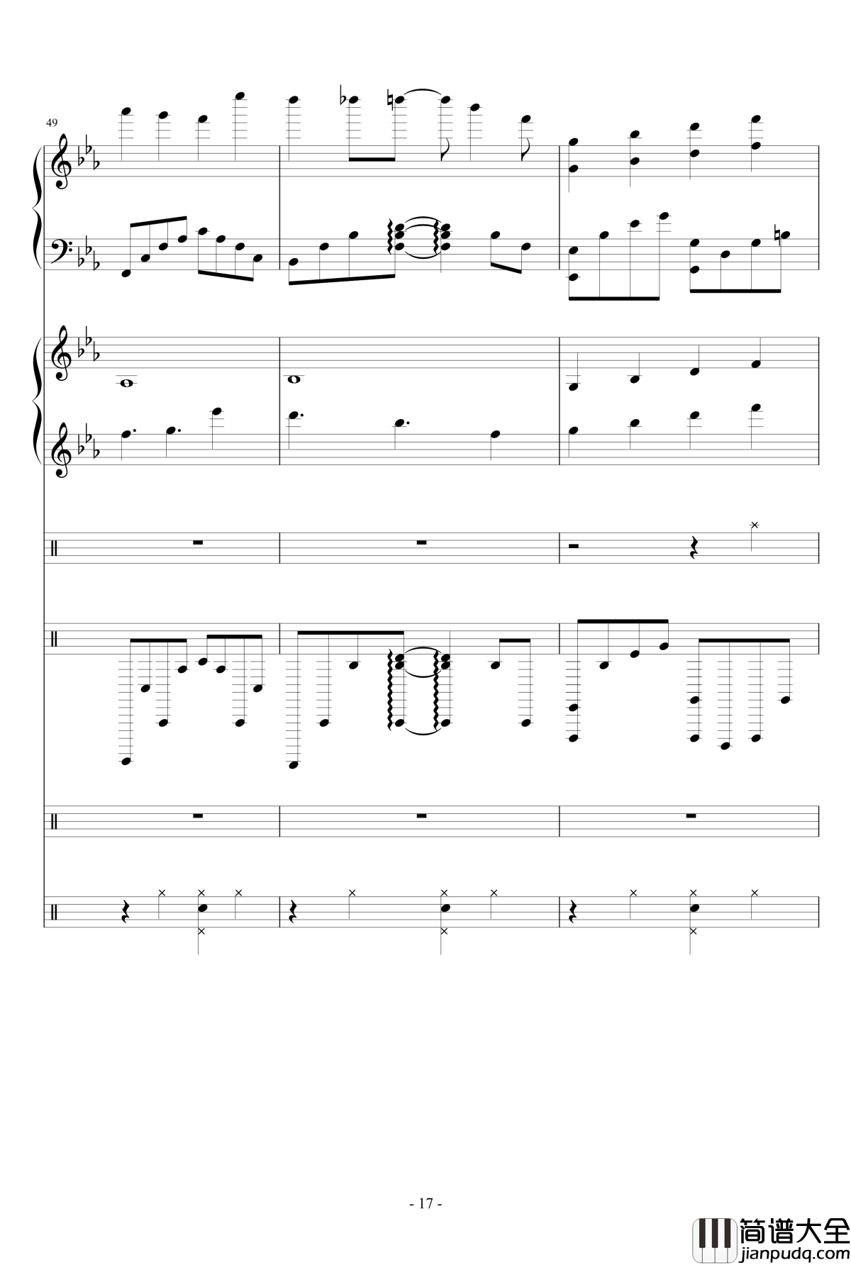 错逝钢琴谱_Ydolem