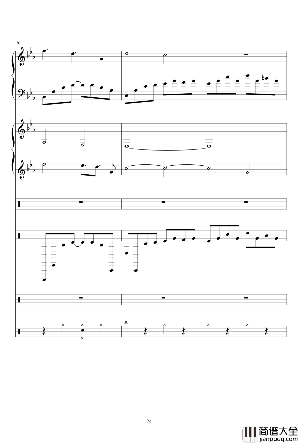 错逝钢琴谱_Ydolem