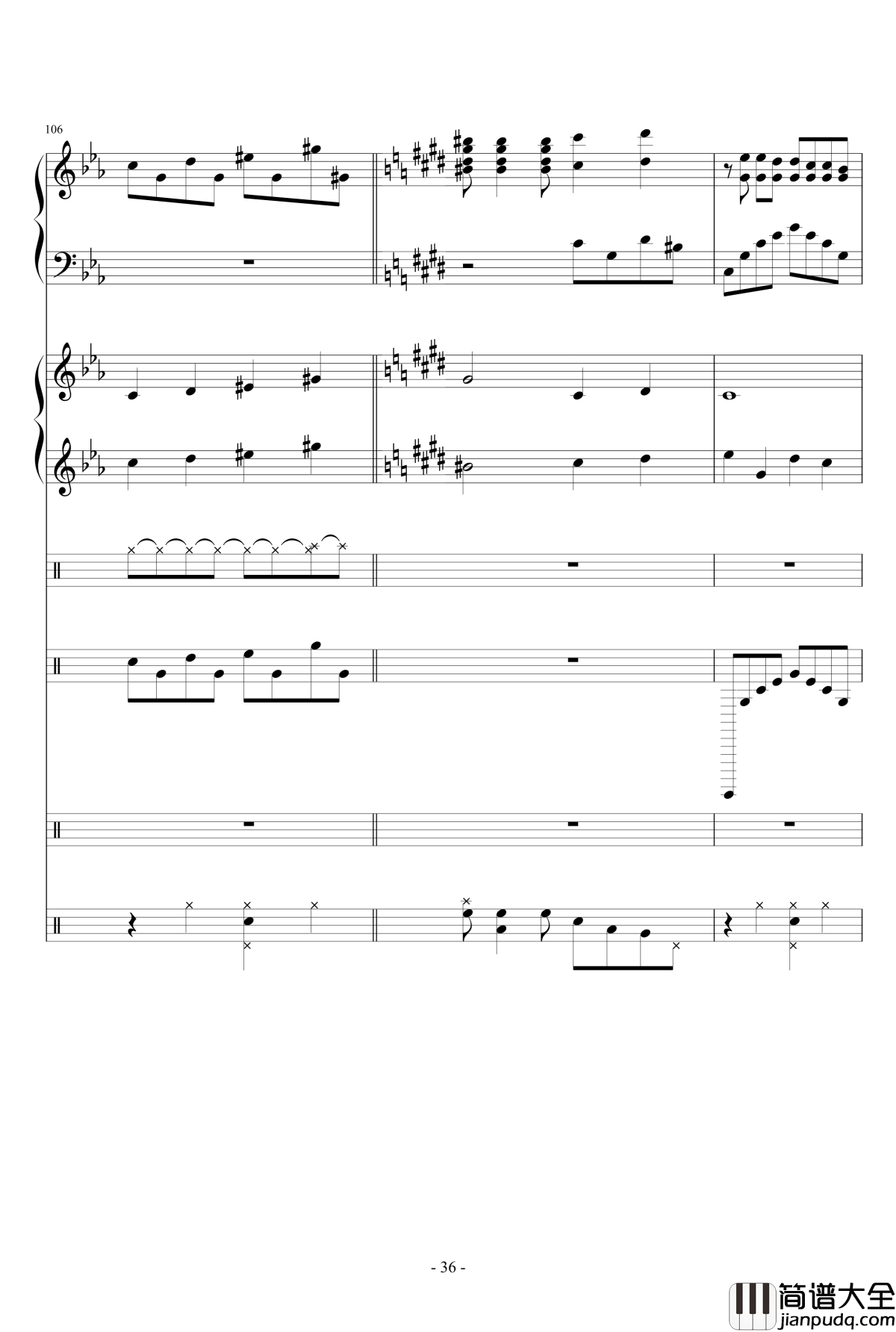 错逝钢琴谱_Ydolem