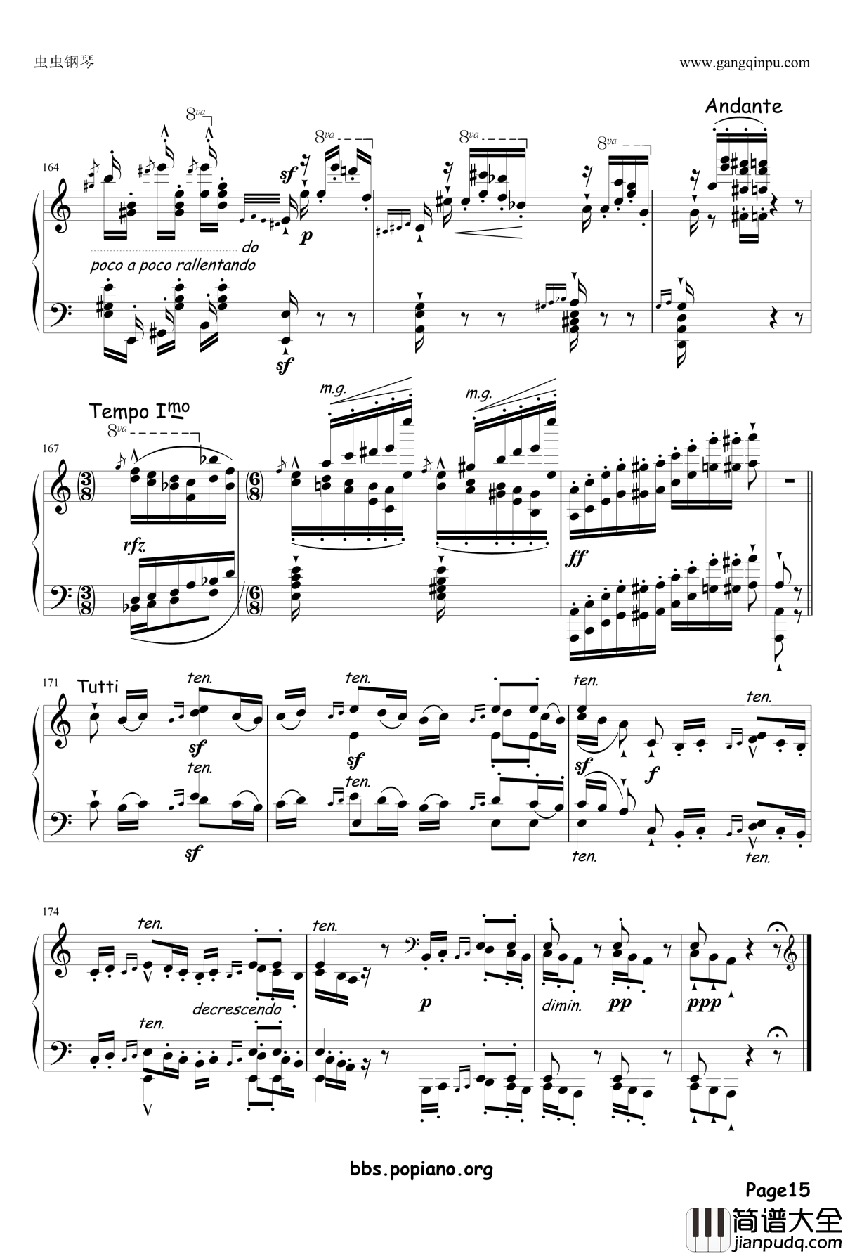 钟声大幻想曲钢琴谱_李斯特