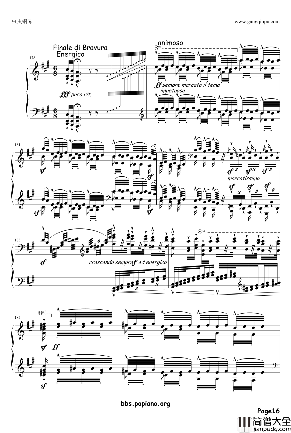 钟声大幻想曲钢琴谱_李斯特