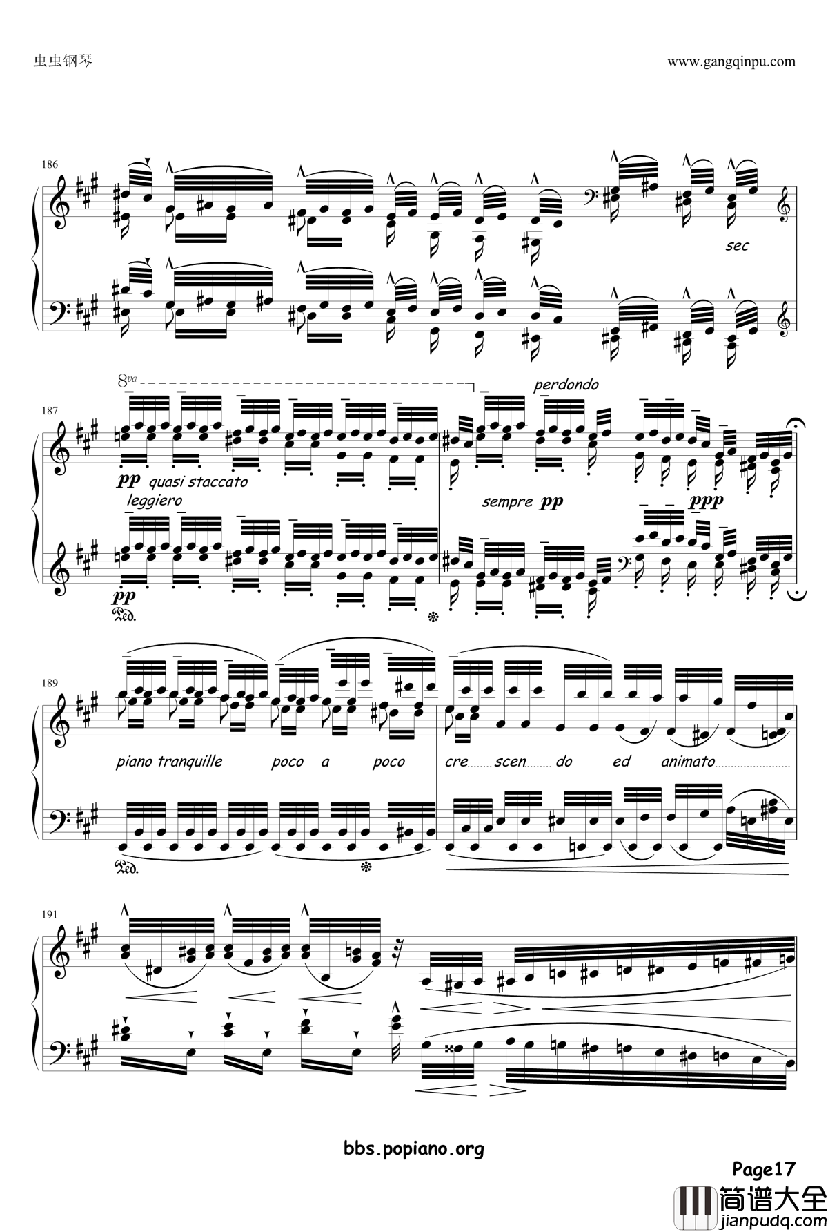 钟声大幻想曲钢琴谱_李斯特