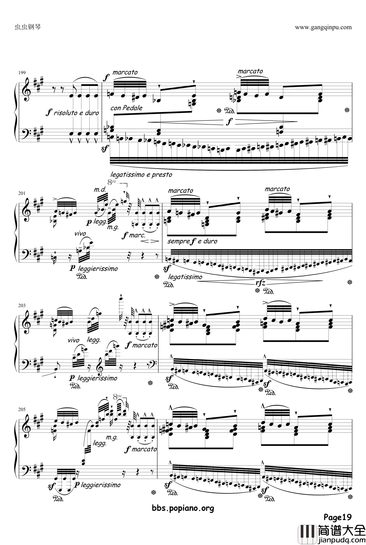 钟声大幻想曲钢琴谱_李斯特