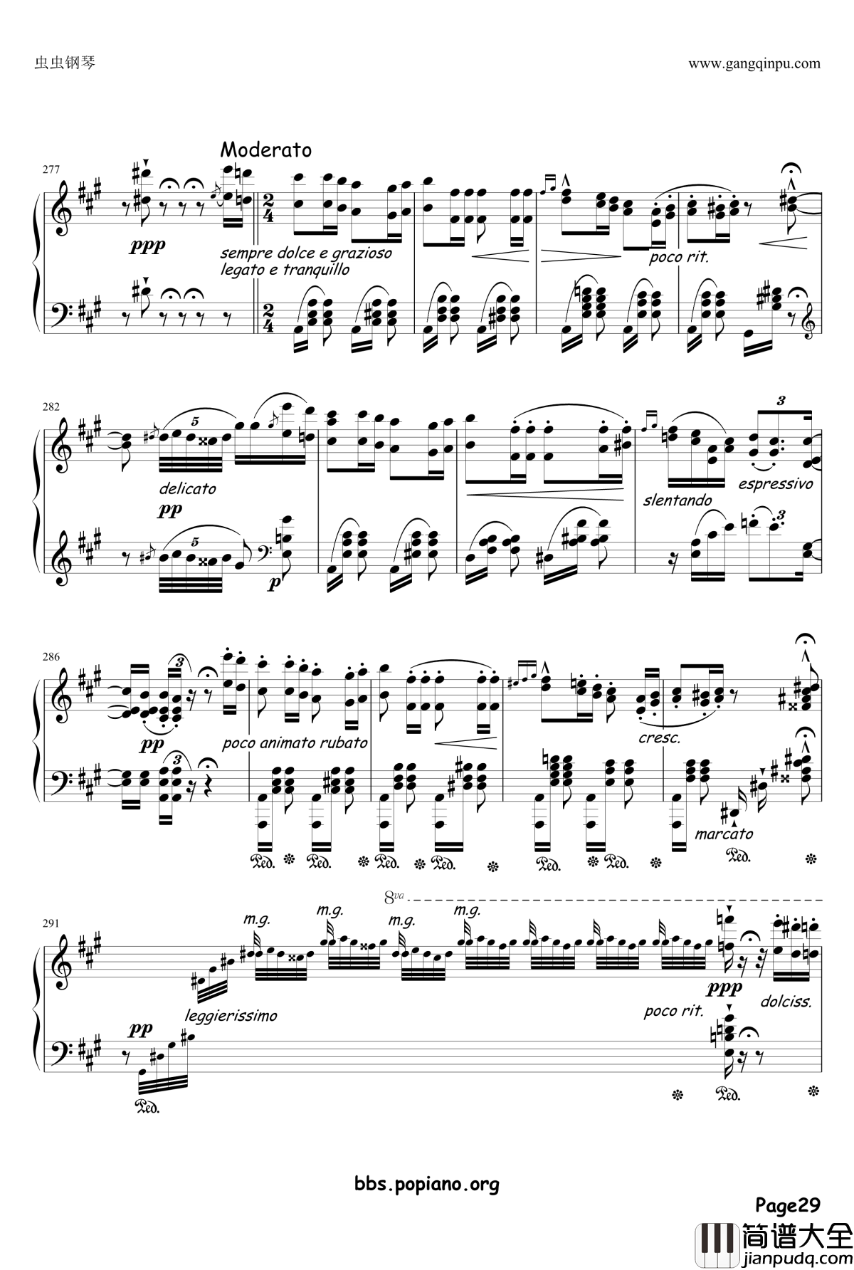 钟声大幻想曲钢琴谱_李斯特