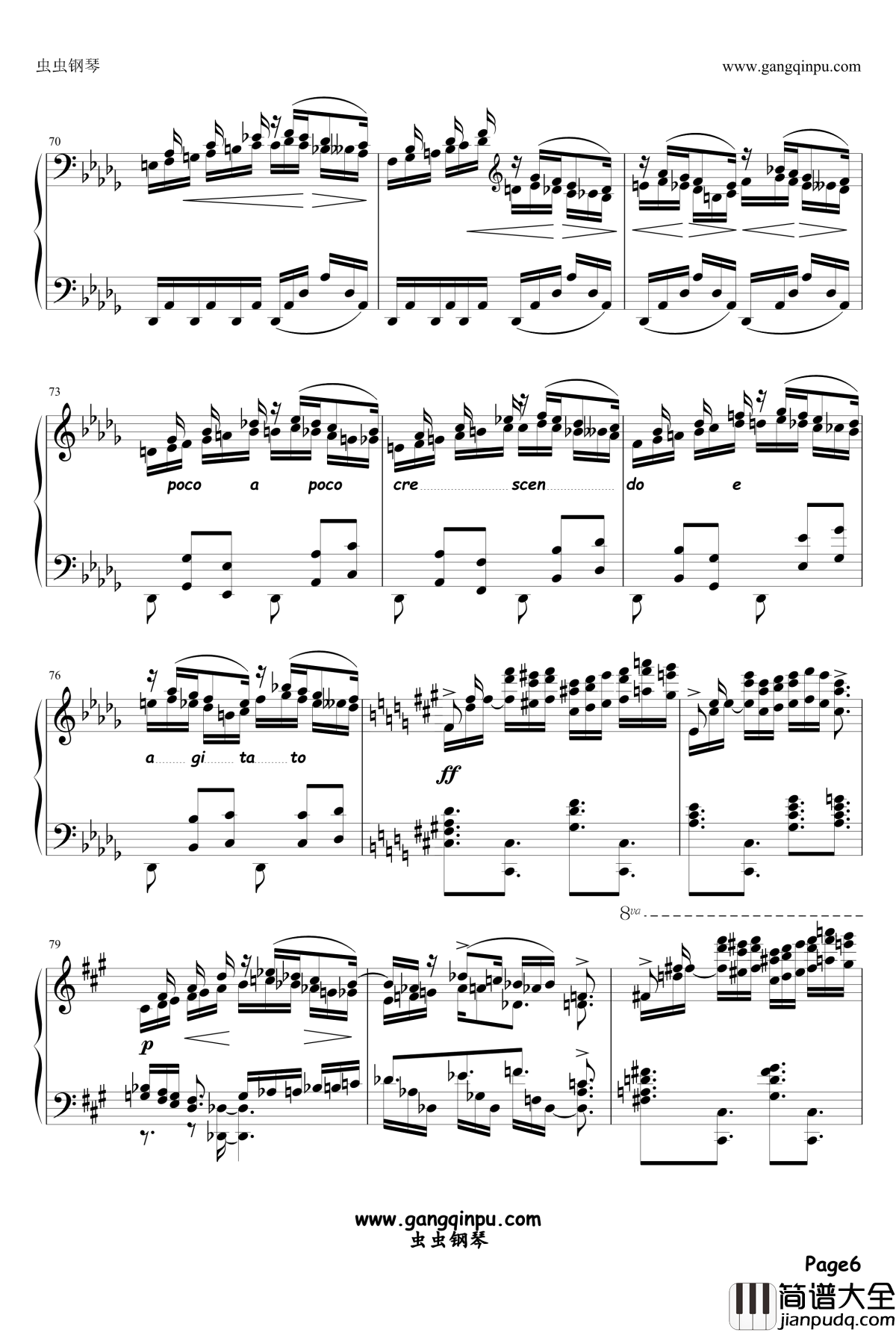 伊斯拉美钢琴谱_Mily_Balakirev