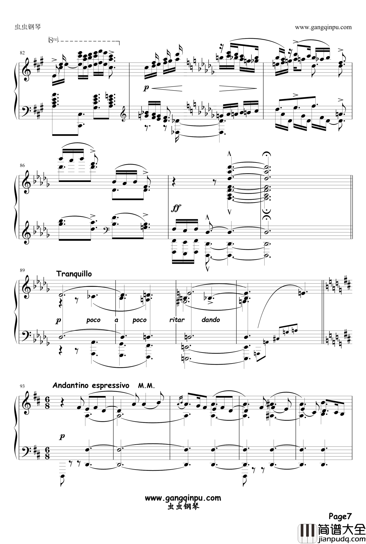 伊斯拉美钢琴谱_Mily_Balakirev