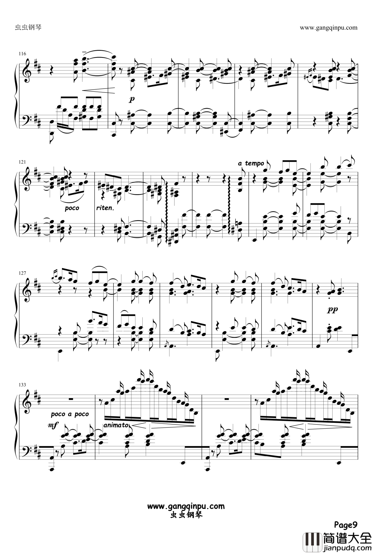 伊斯拉美钢琴谱_Mily_Balakirev