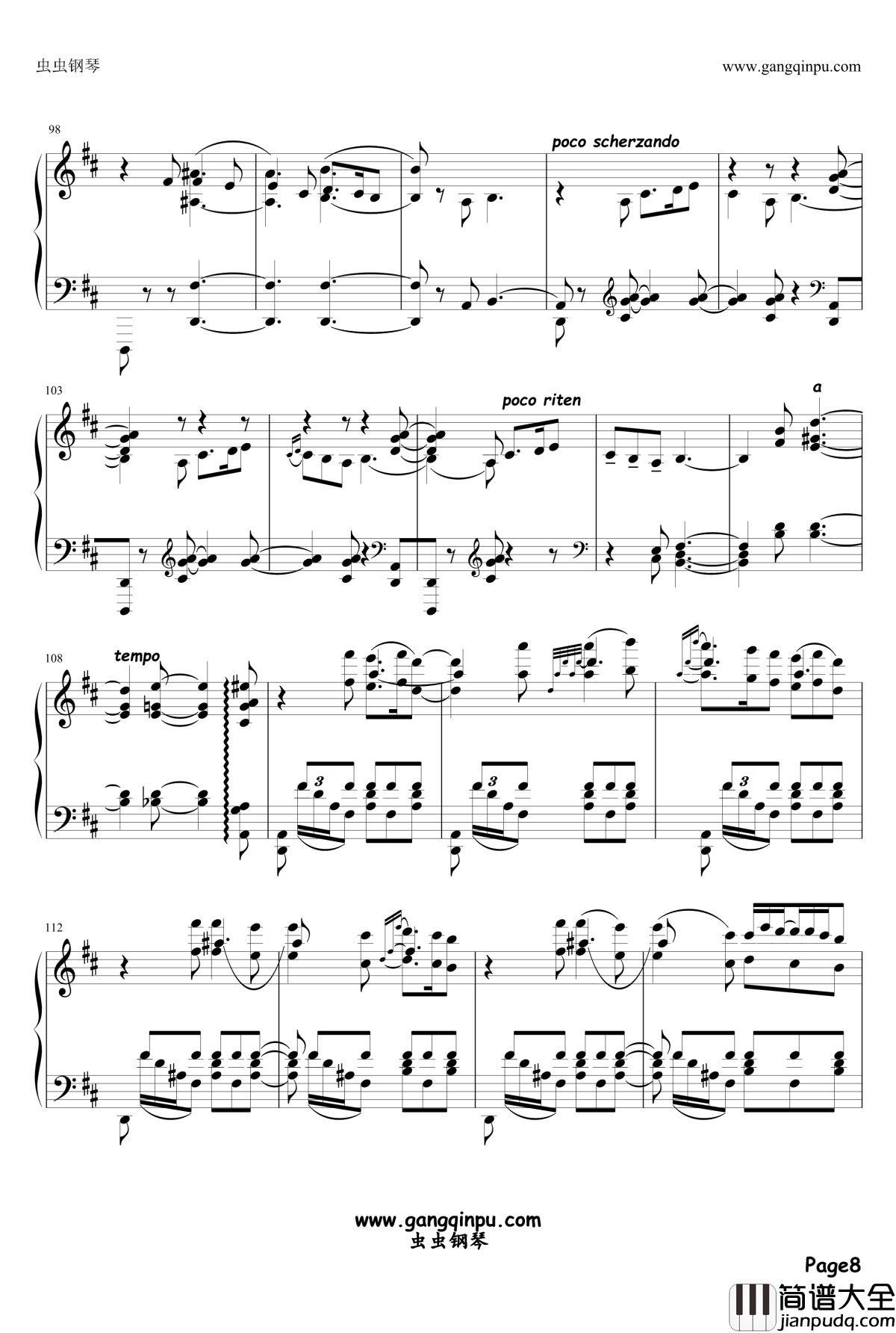 伊斯拉美钢琴谱_Mily_Balakirev