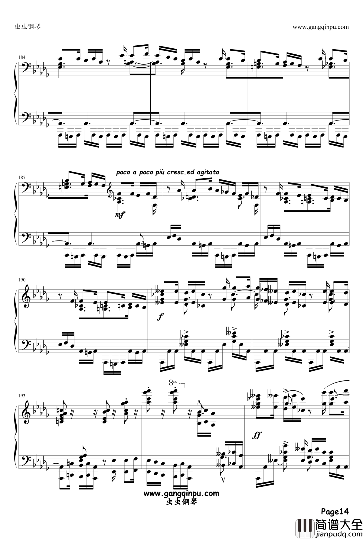 伊斯拉美钢琴谱_Mily_Balakirev