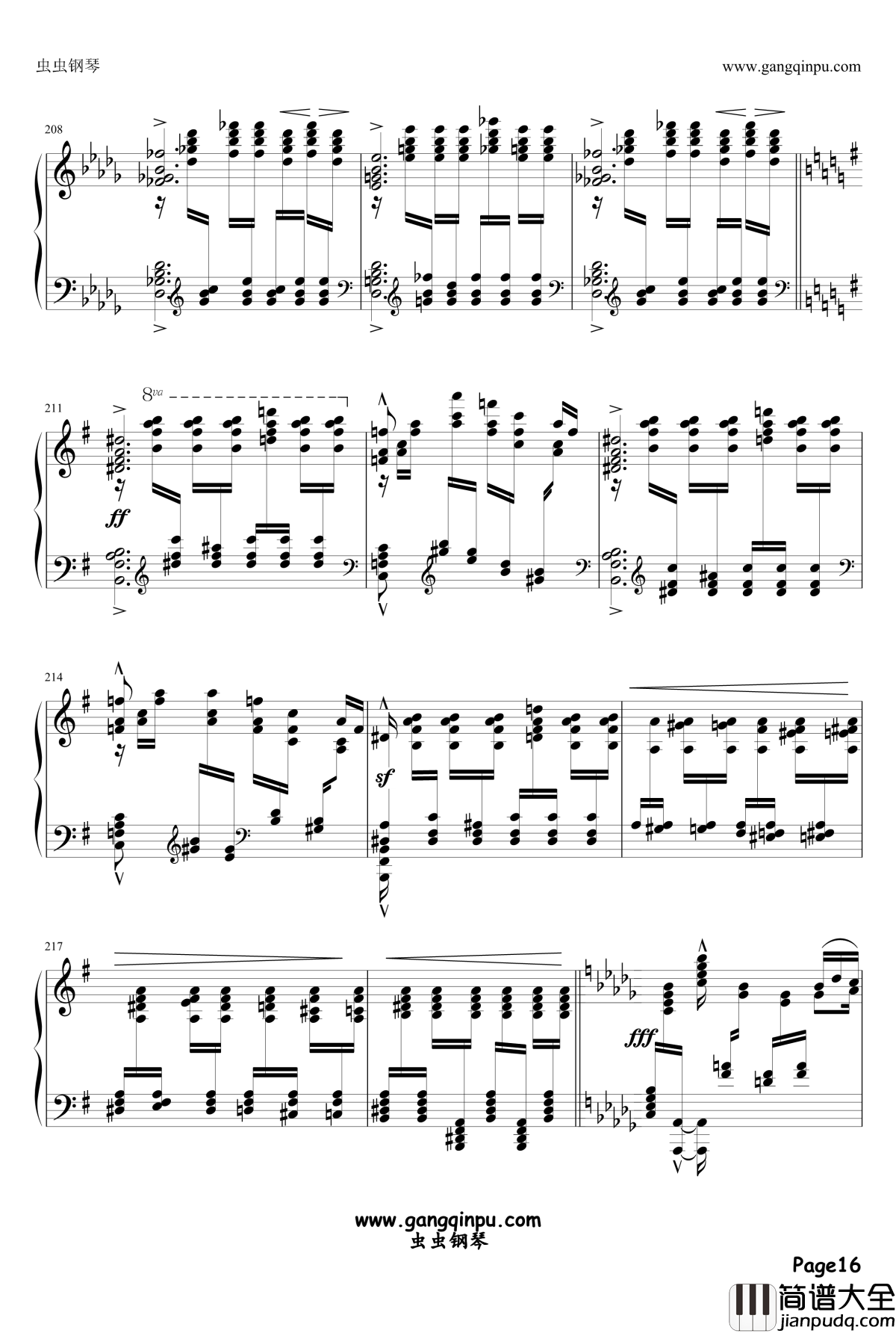 伊斯拉美钢琴谱_Mily_Balakirev