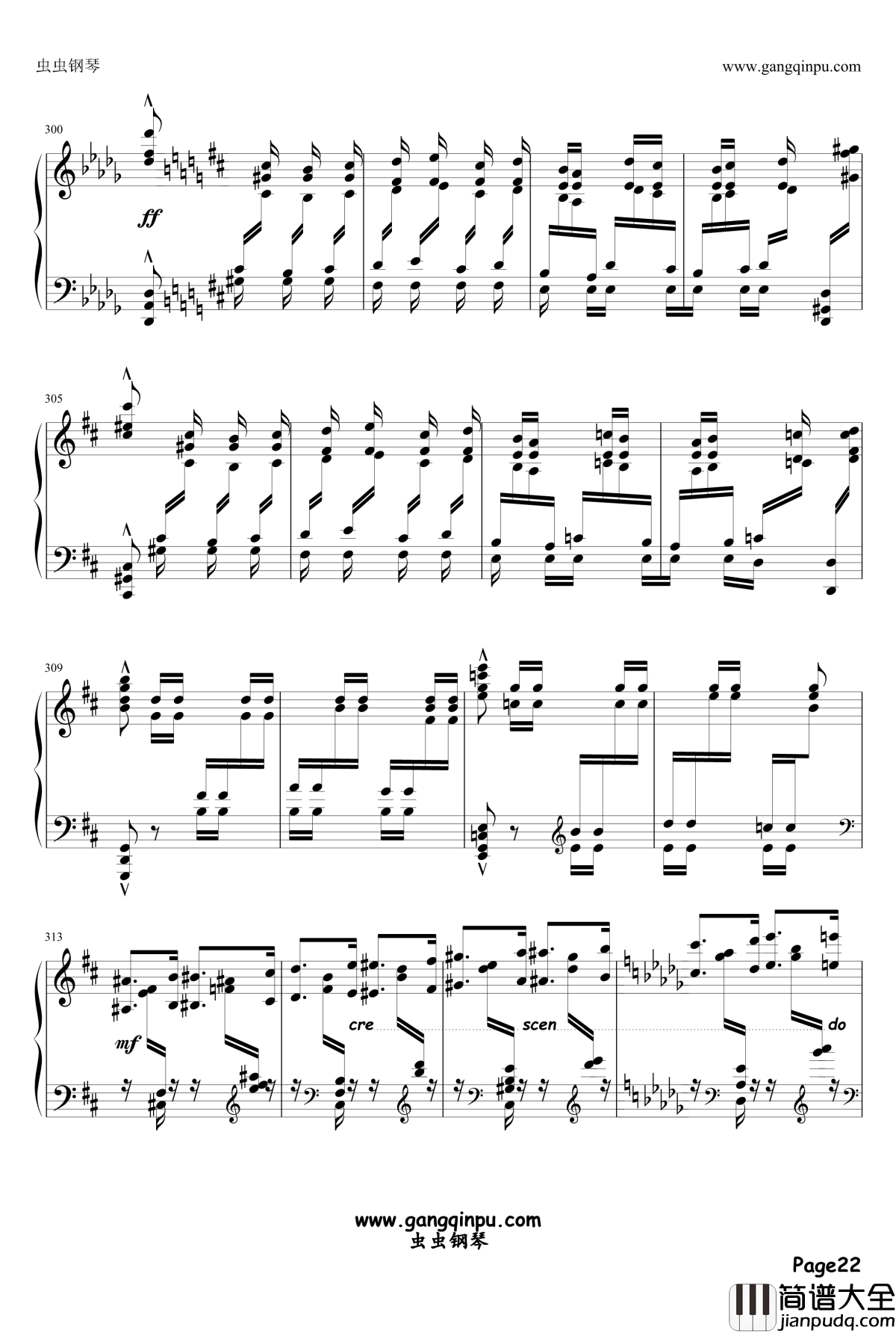 伊斯拉美钢琴谱_Mily_Balakirev