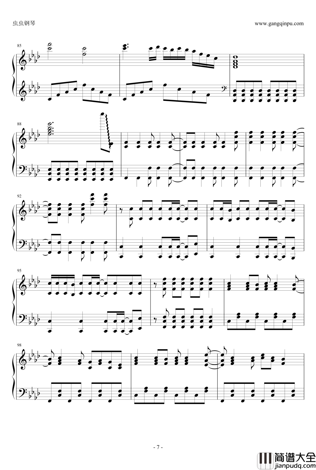 被害妄想携帯女子钢琴谱_笑_GUMI