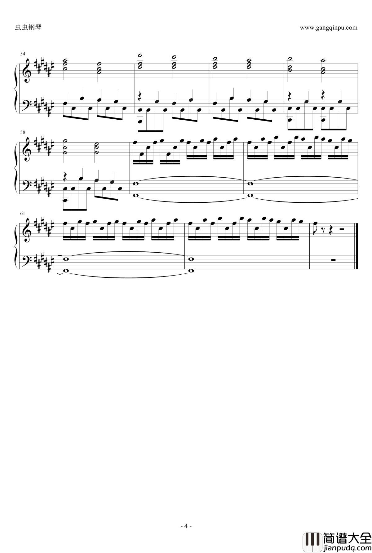 悠哉日常大王OP钢琴谱___Nanairo_Biyori_nano.RIPE