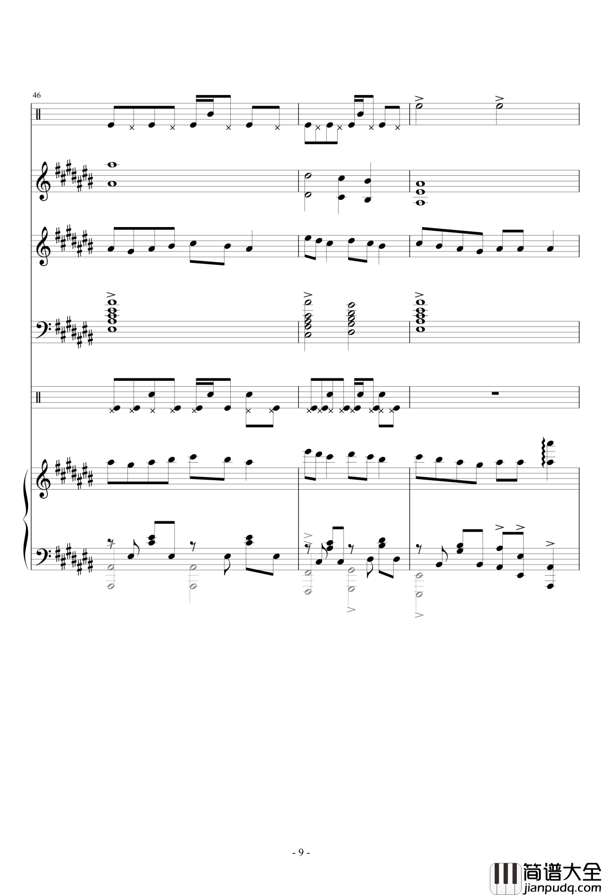 江苏游钢琴谱_瑜乐星