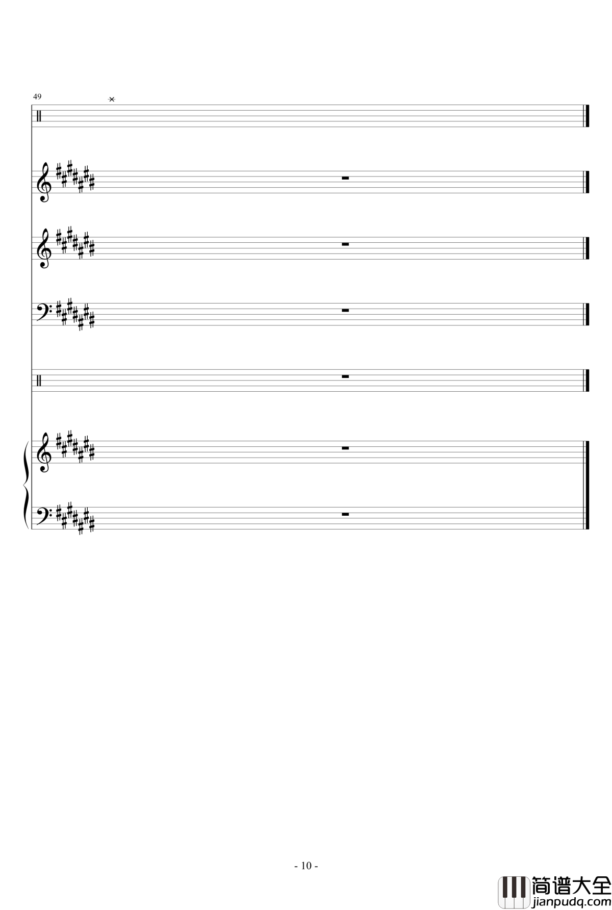 江苏游钢琴谱_瑜乐星