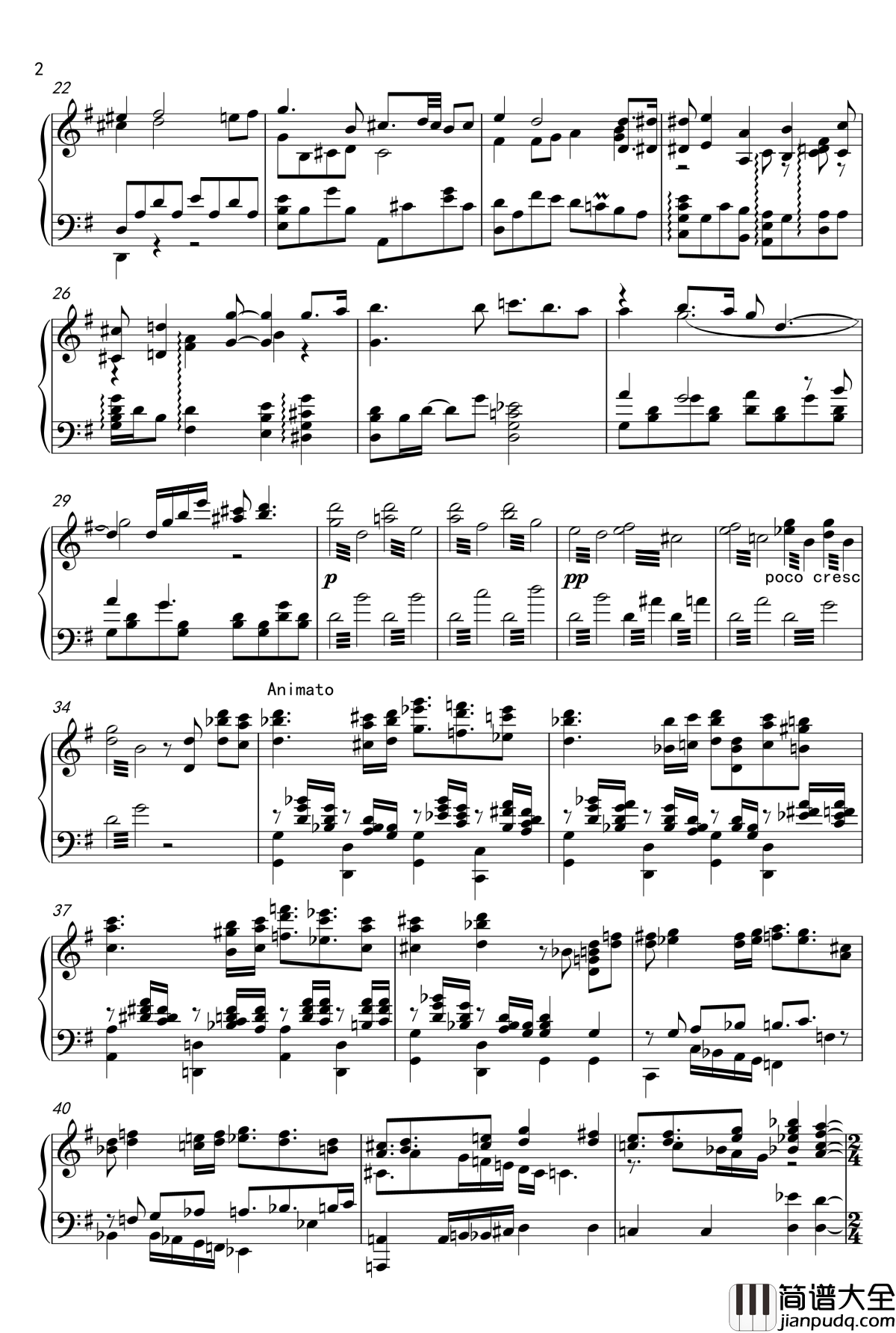 起风了主题曲钢琴谱_宫崎骏电影_久石让