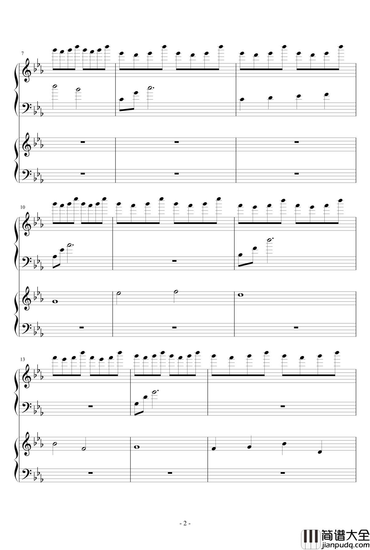 风与秋夜钢琴谱_Ydolem