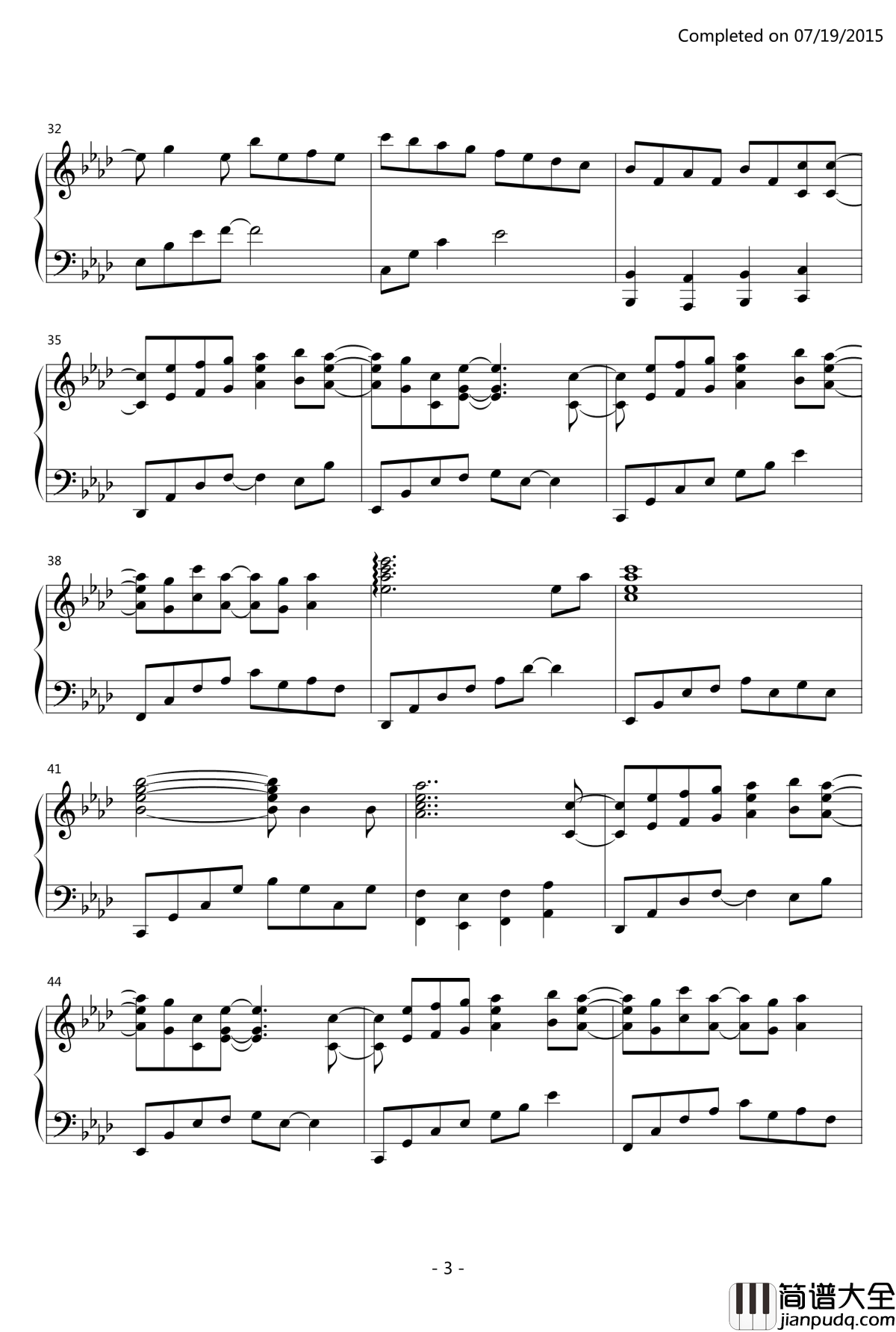 Bravely_You__Piano_ver.钢琴谱_夏洛特_OST