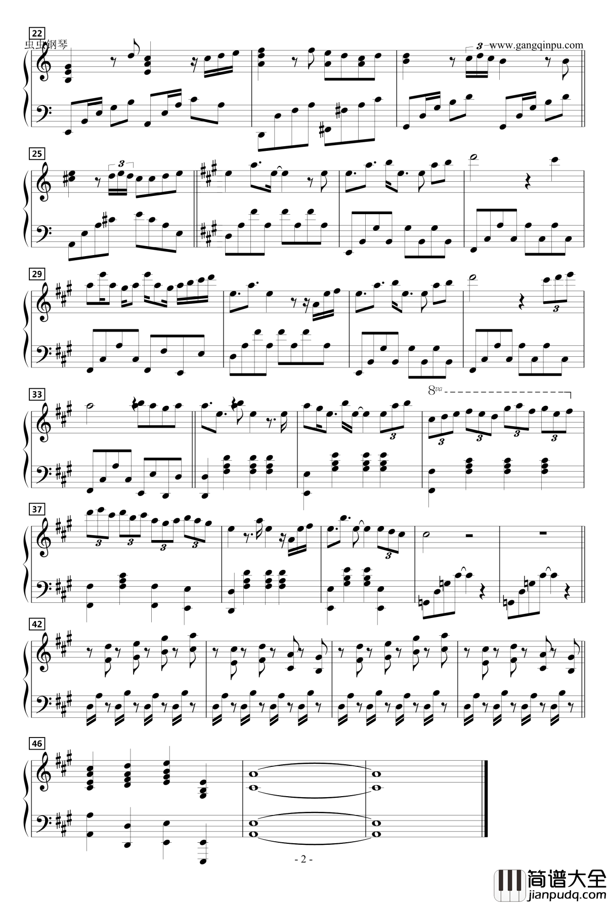 Happy_Days钢琴谱_动漫