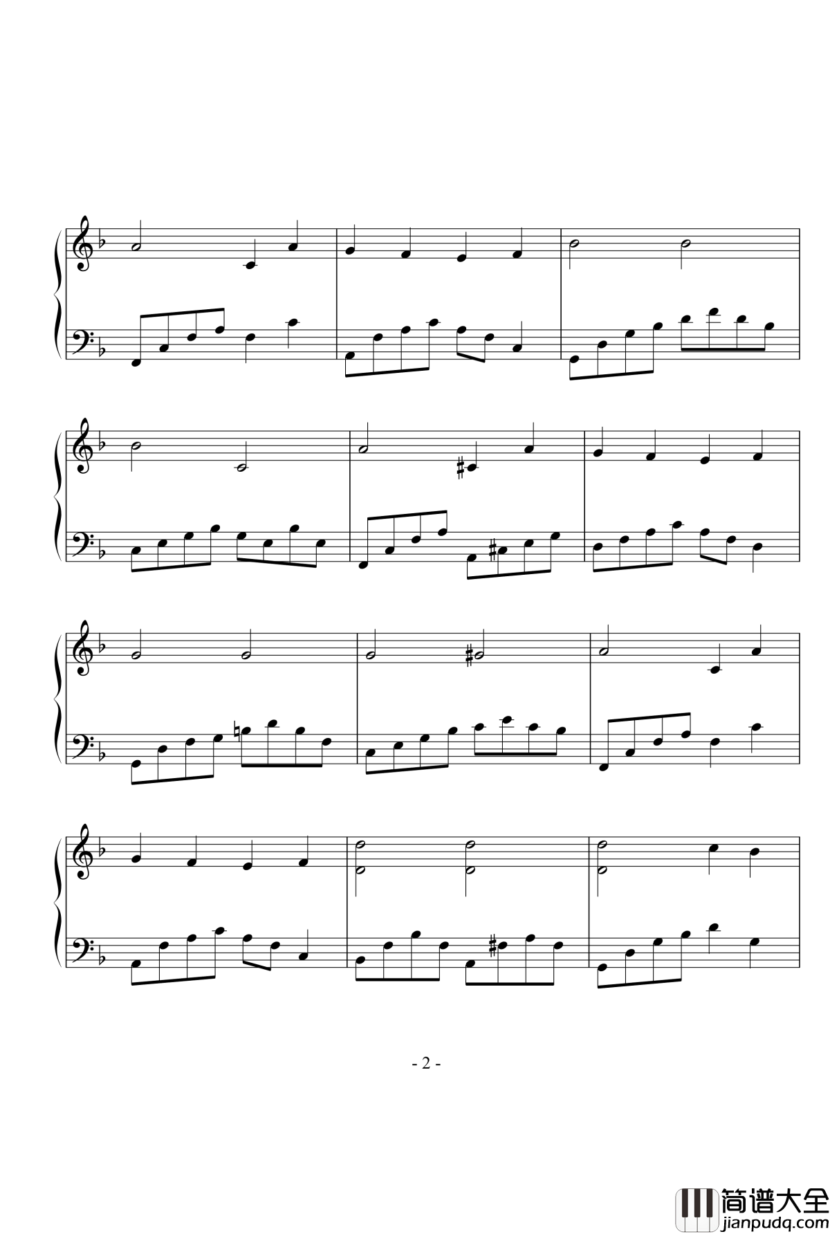 问候钢琴谱_改编版_世界名曲