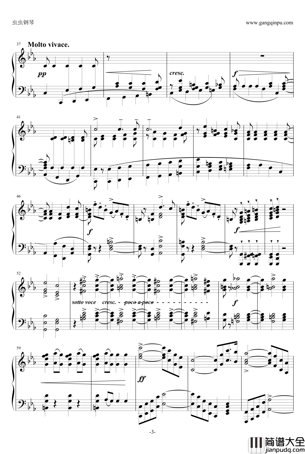 自由射手序曲钢琴谱_韦伯_李斯特