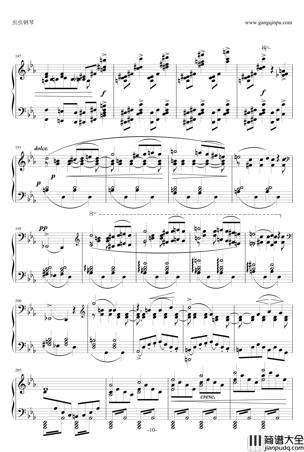 自由射手序曲钢琴谱_韦伯_李斯特