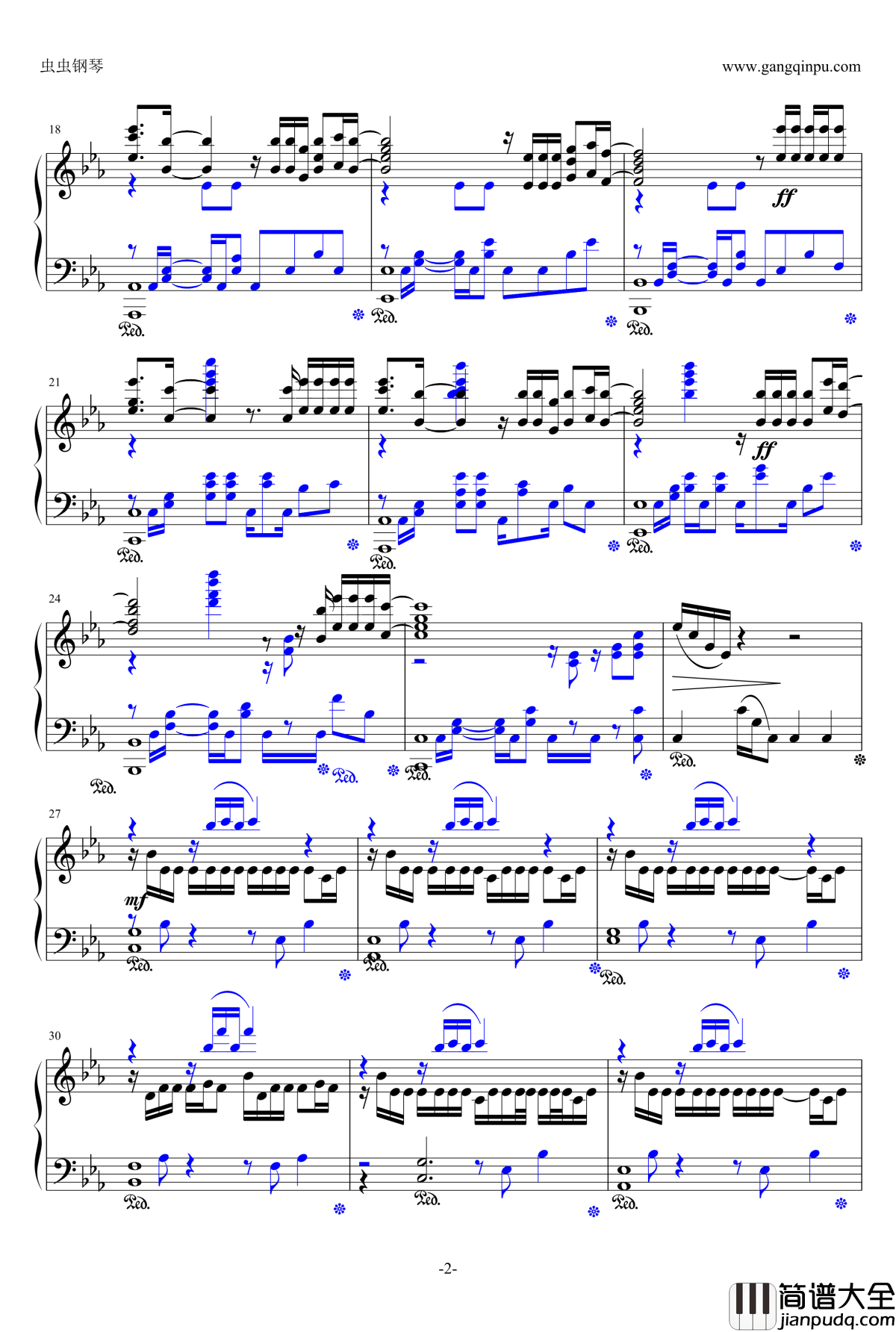 我的天空钢琴谱_贝贝秀儿