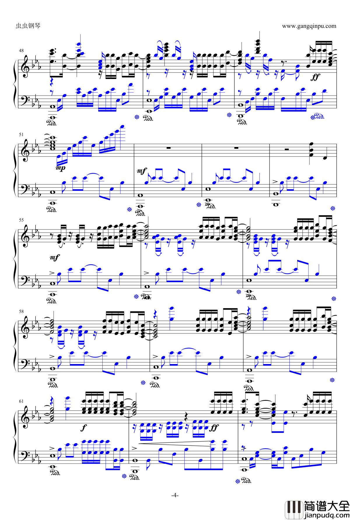 我的天空钢琴谱_贝贝秀儿