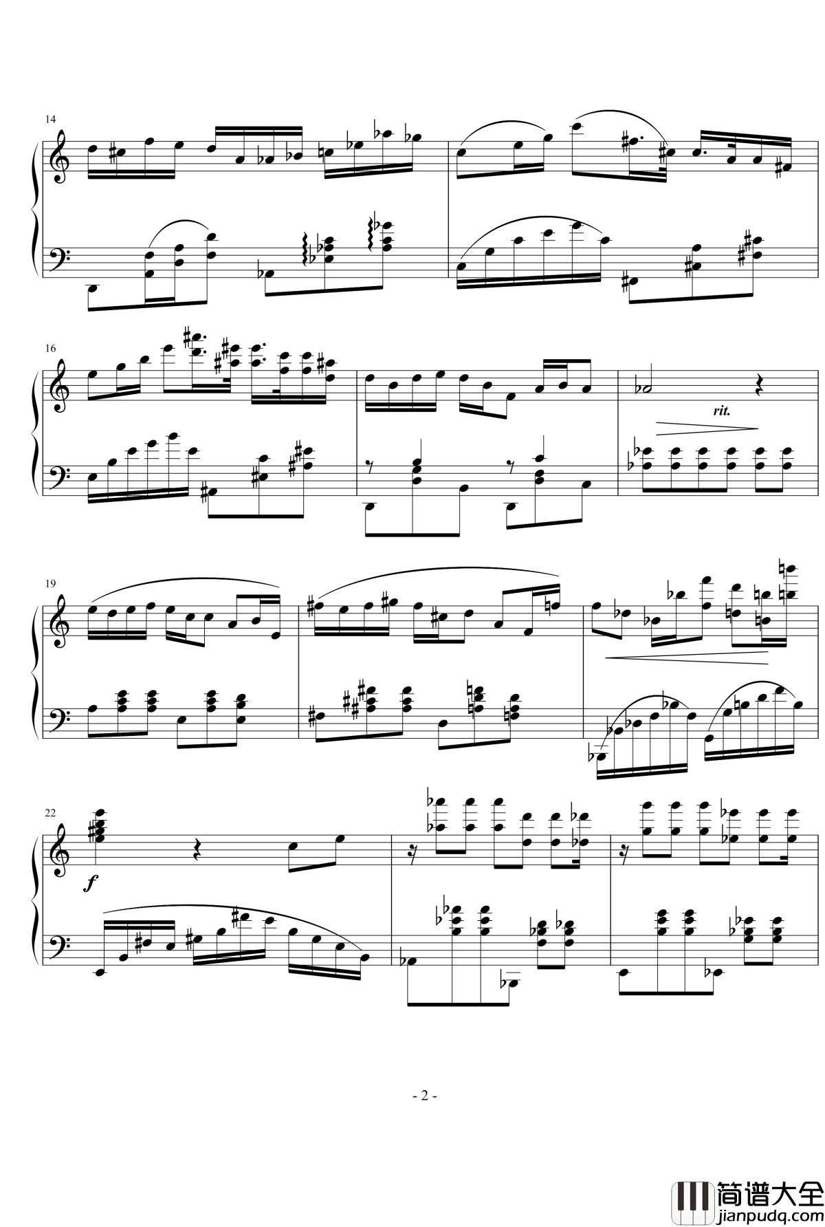 biaoti钢琴谱_nyride