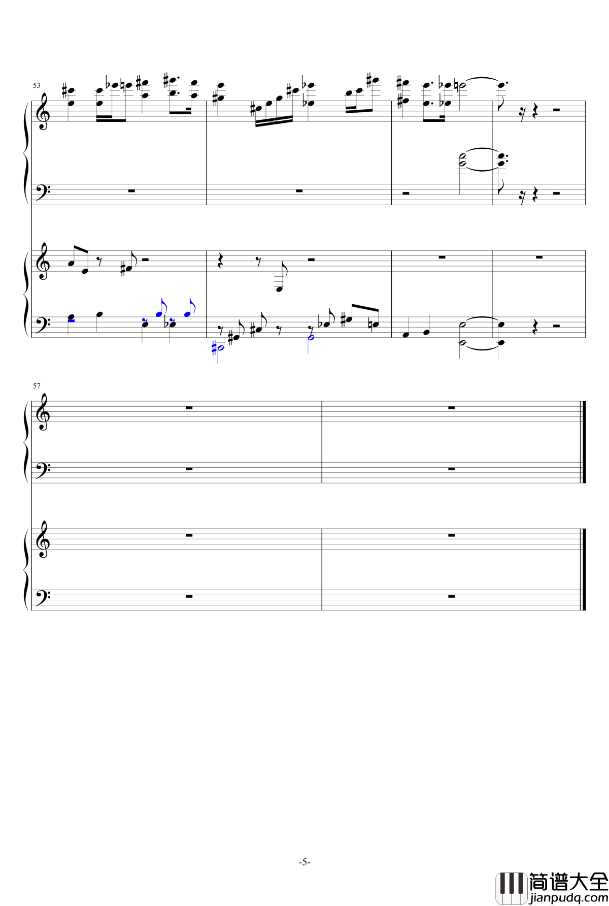 夜的向日葵钢琴谱_美好的每一天