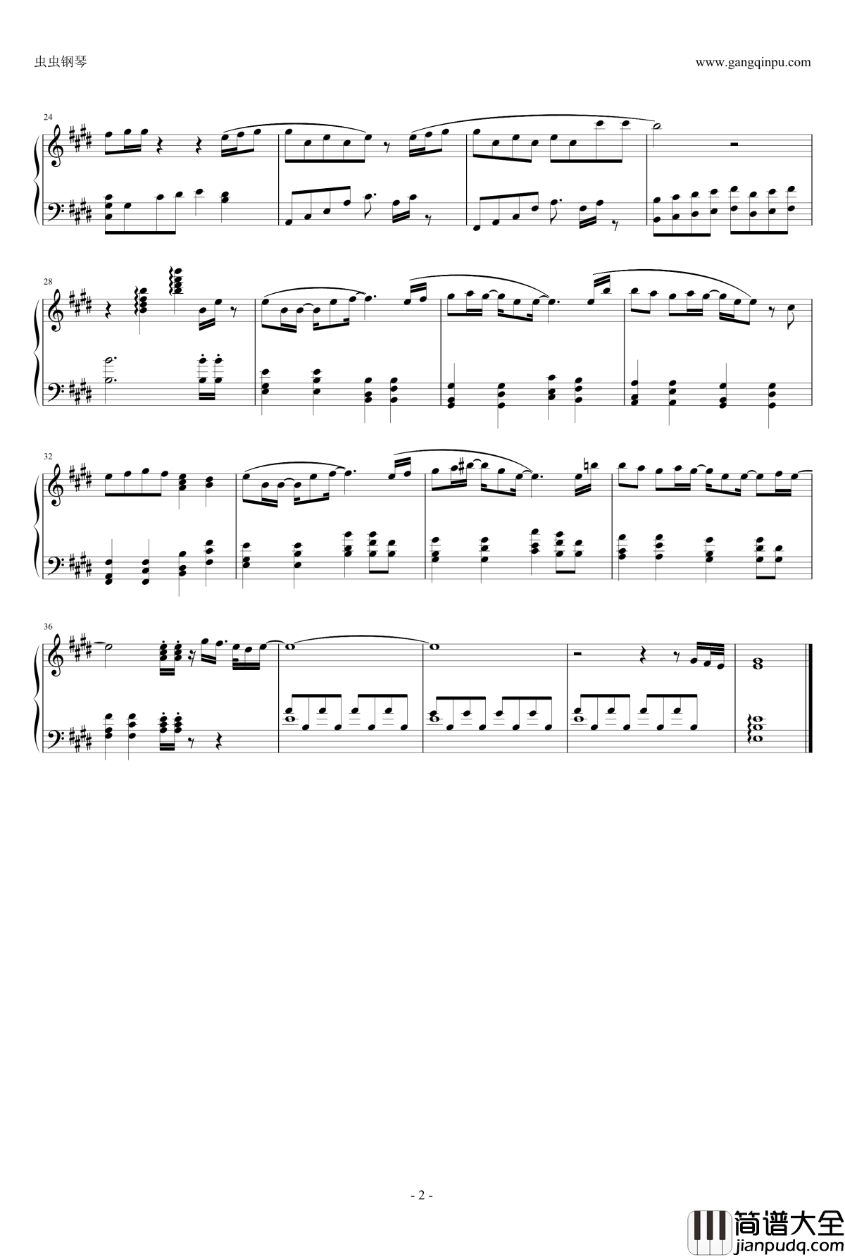 爱上你万岁钢琴谱_真姬独奏_LoveLive_LoveLive