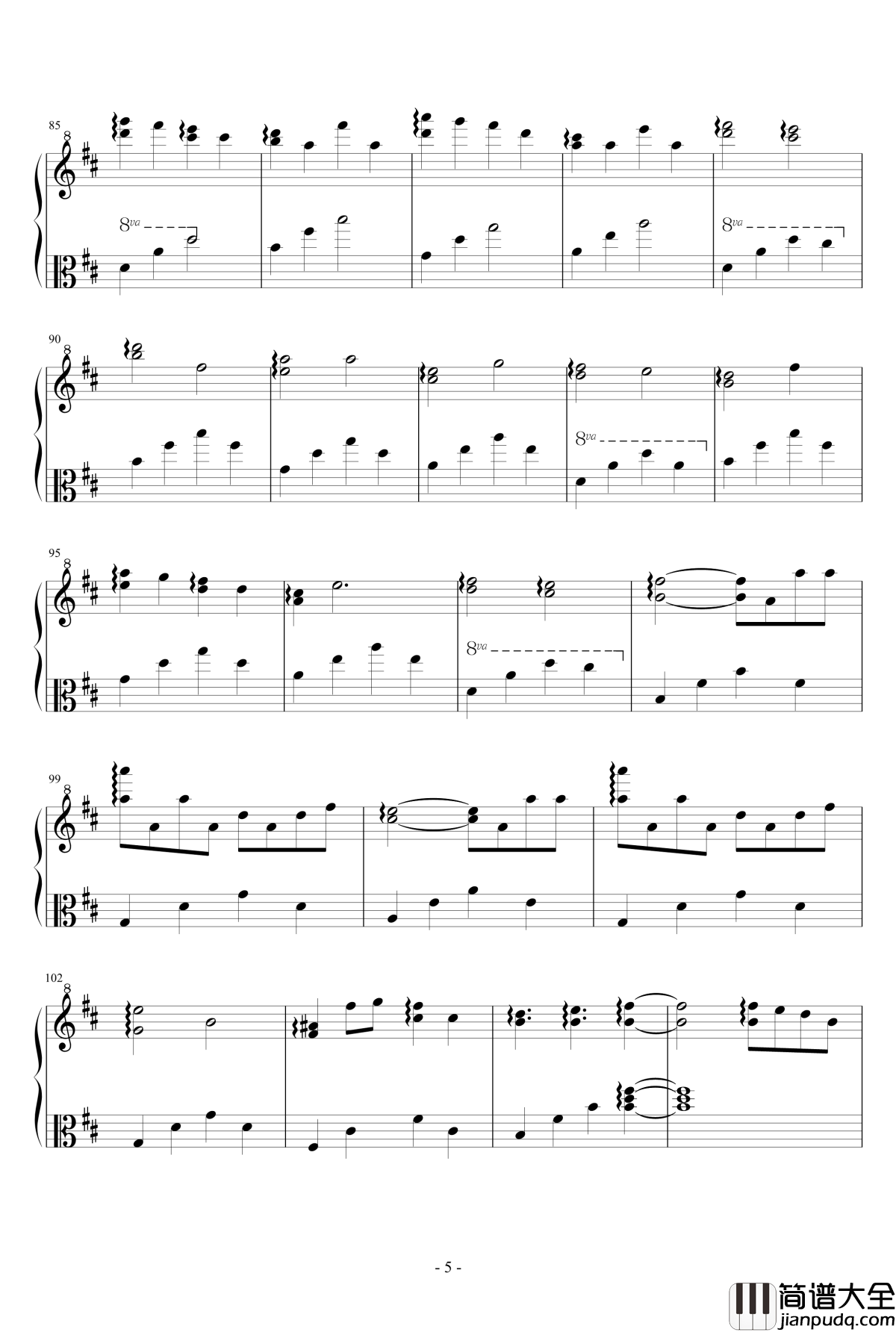 活动小丑钢琴谱__からくりピエロ_八音盒版伴奏_初音未来