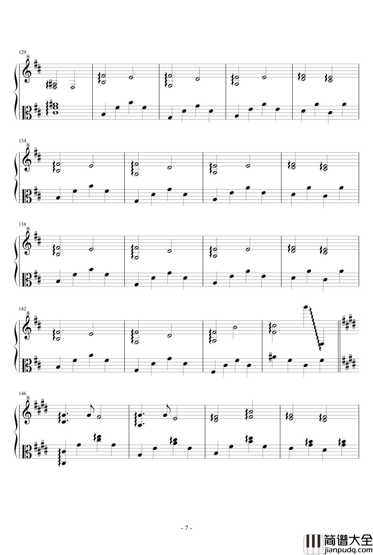 活动小丑钢琴谱__からくりピエロ_八音盒版伴奏_初音未来