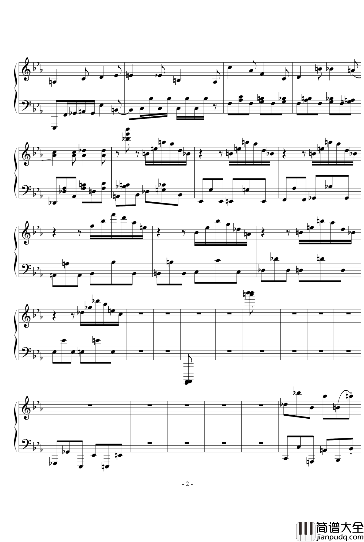 超级马里奥钢琴谱_流行追梦人