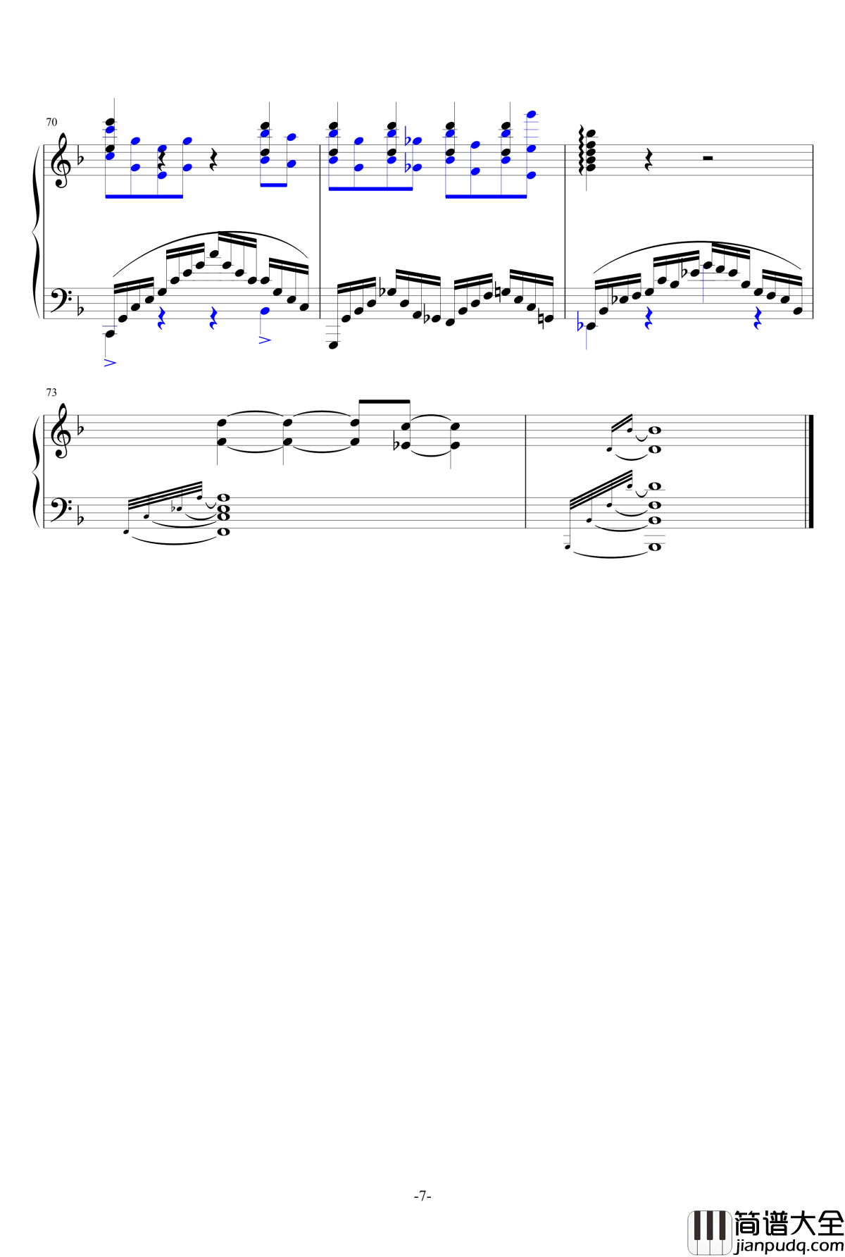 summer_holiday_2钢琴谱_一个球