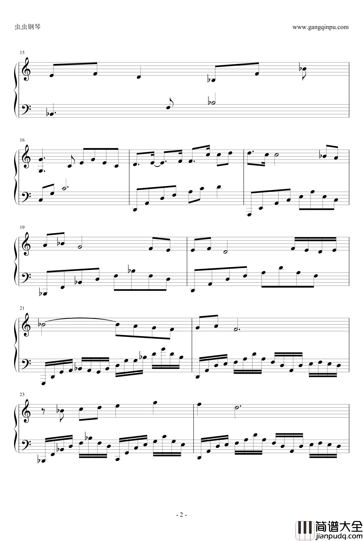 亡灵序曲钢琴谱—The_Dawn_C调简易版_魔兽争霸