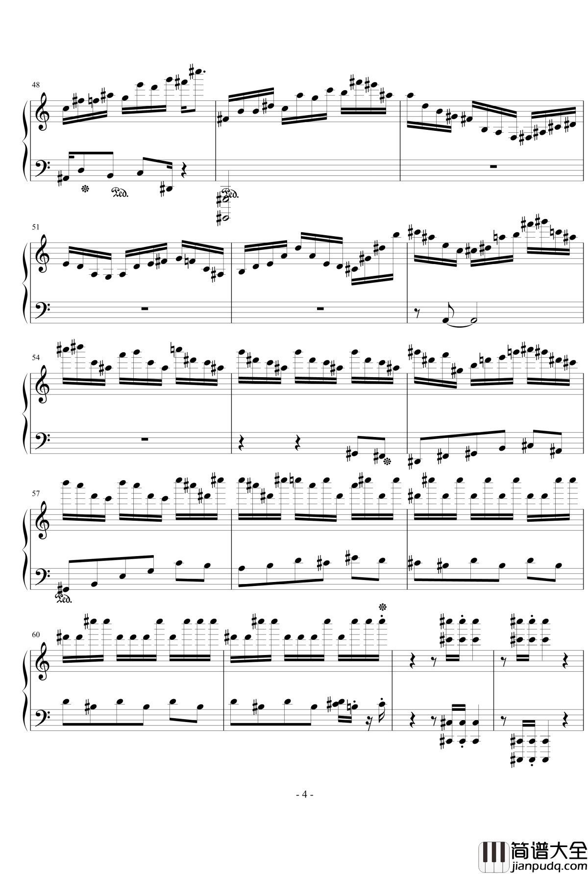 音响过渡钢琴谱_流行追梦人