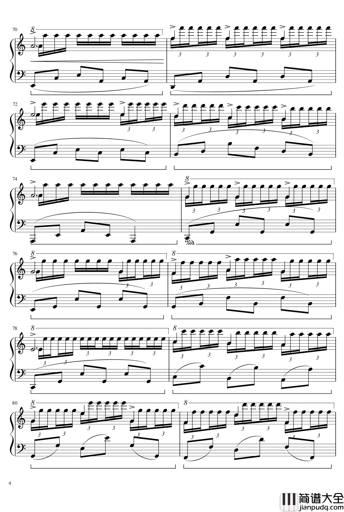 拉利亚的祭典钢琴谱_AlexLiu