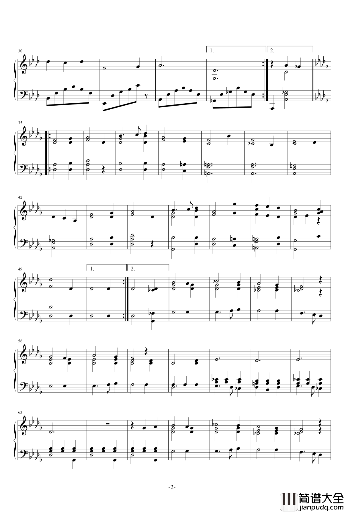 跨年夜钢琴谱_乐之琴