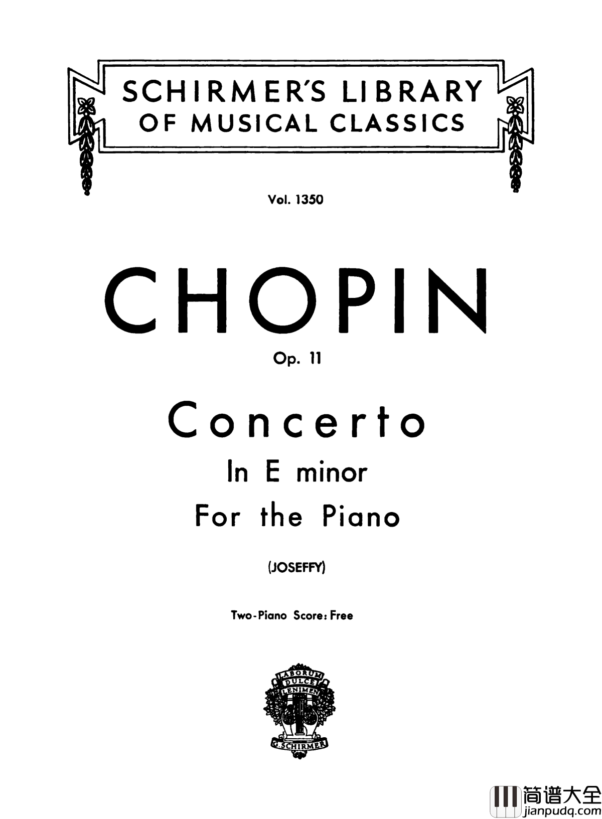 肖邦第一钢琴协奏曲钢琴谱_肖邦
