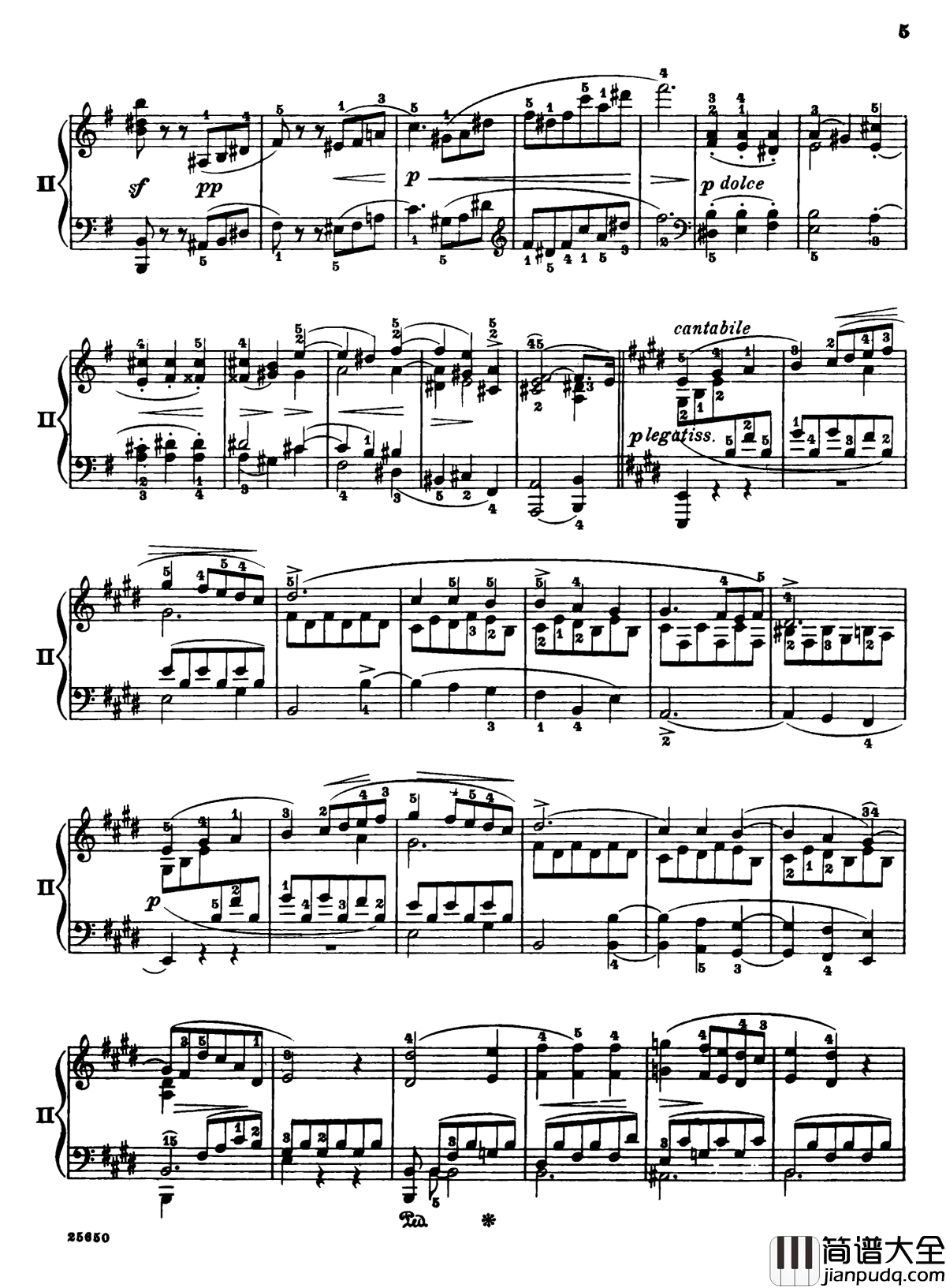 肖邦第一钢琴协奏曲钢琴谱_肖邦