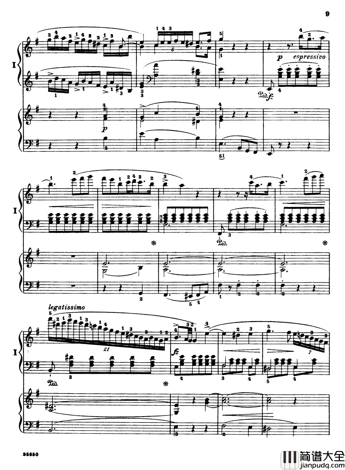 肖邦第一钢琴协奏曲钢琴谱_肖邦