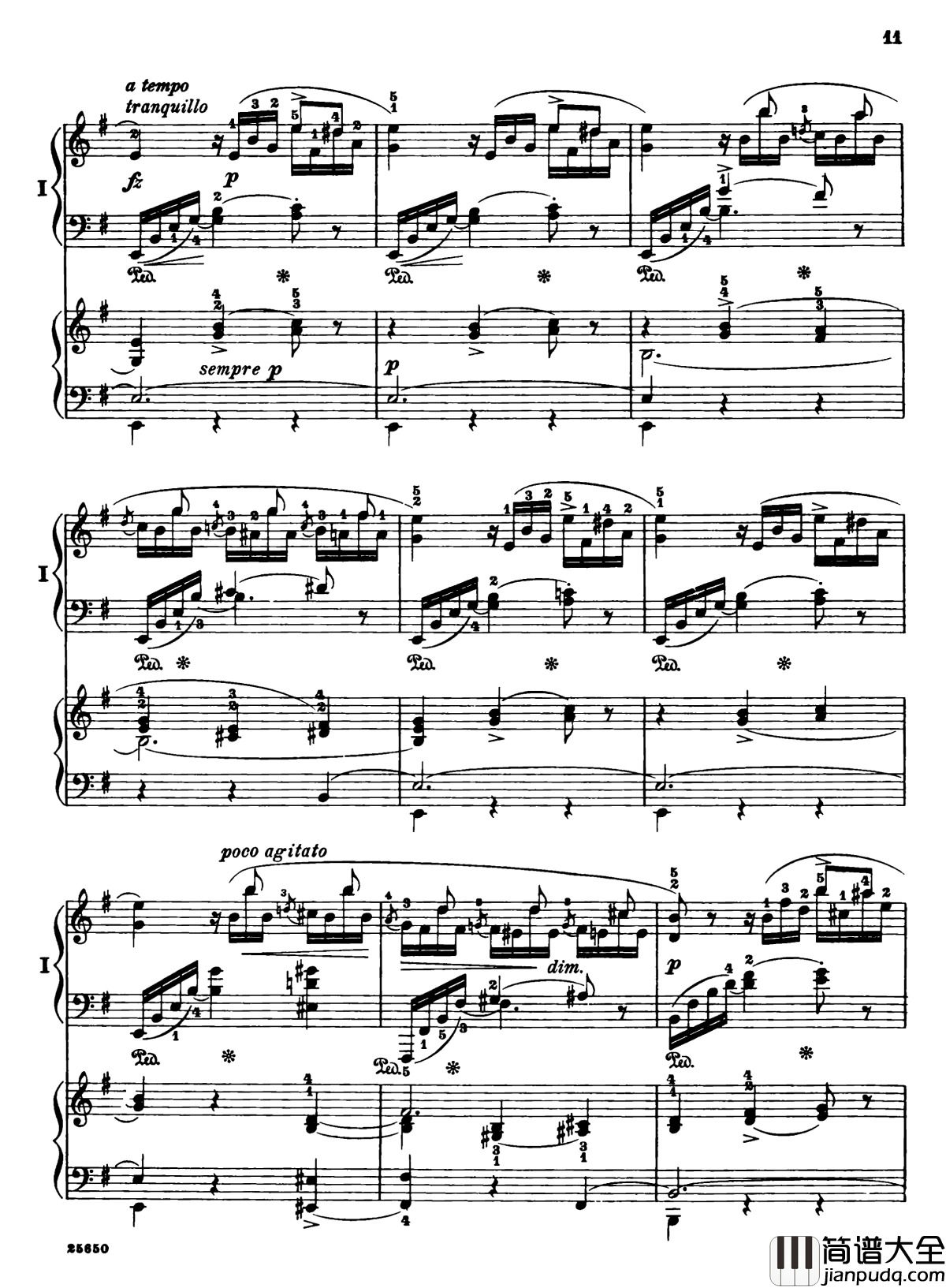 肖邦第一钢琴协奏曲钢琴谱_肖邦