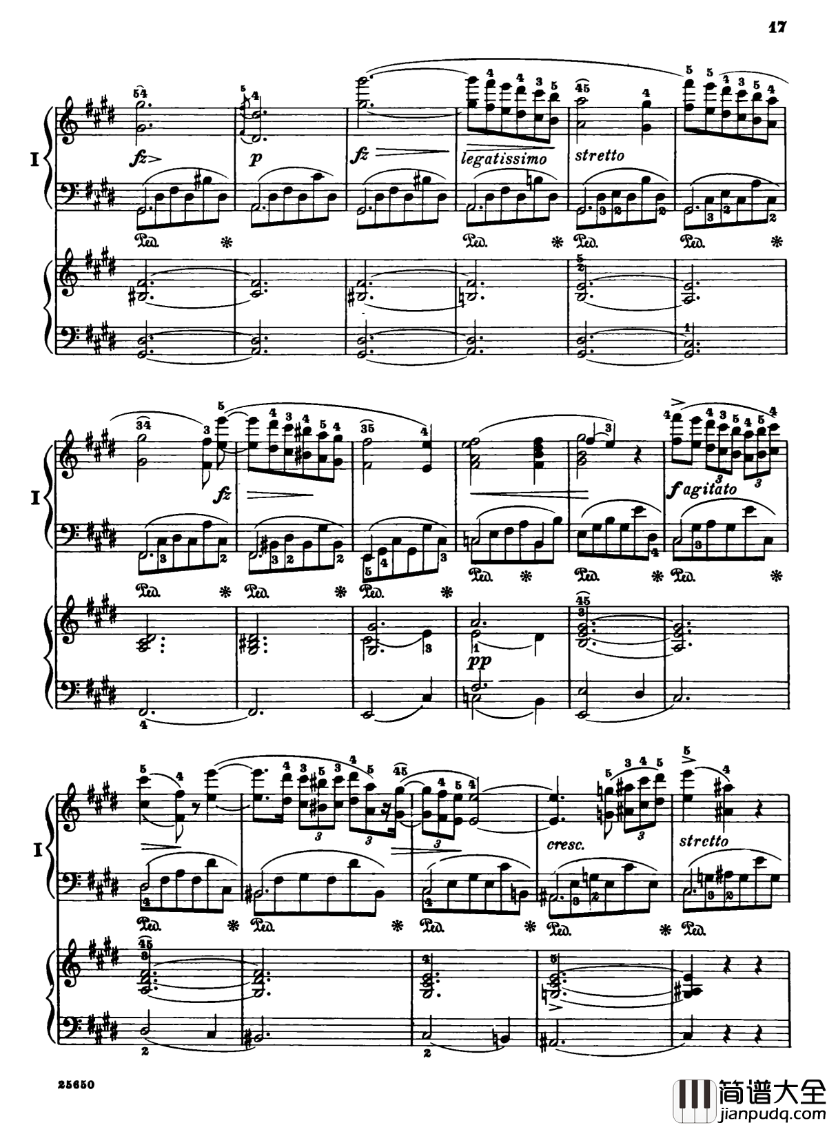 肖邦第一钢琴协奏曲钢琴谱_肖邦