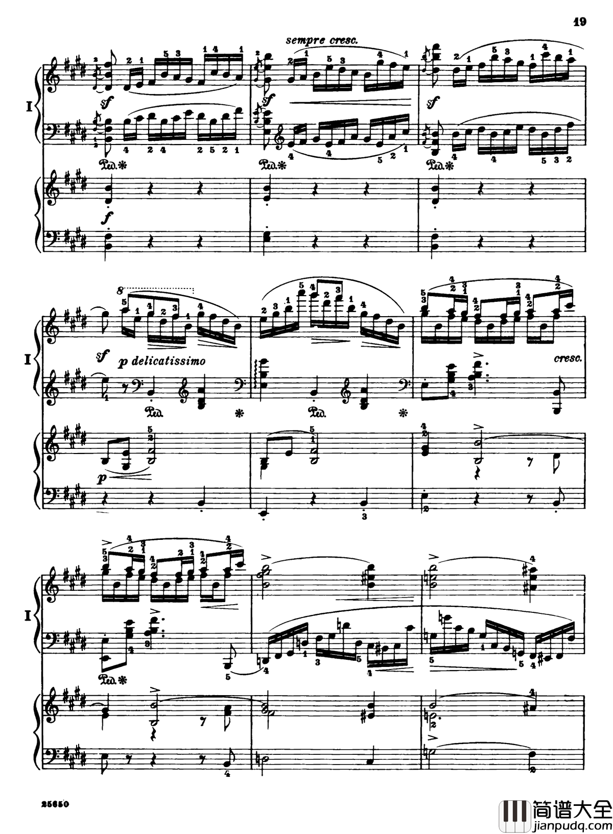 肖邦第一钢琴协奏曲钢琴谱_肖邦