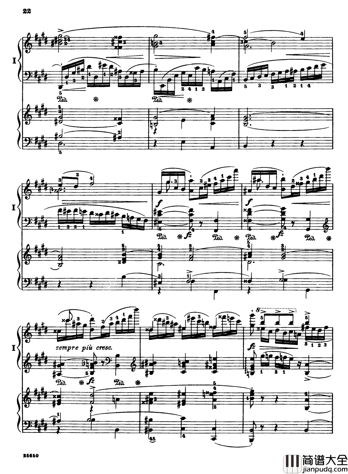 肖邦第一钢琴协奏曲钢琴谱_肖邦