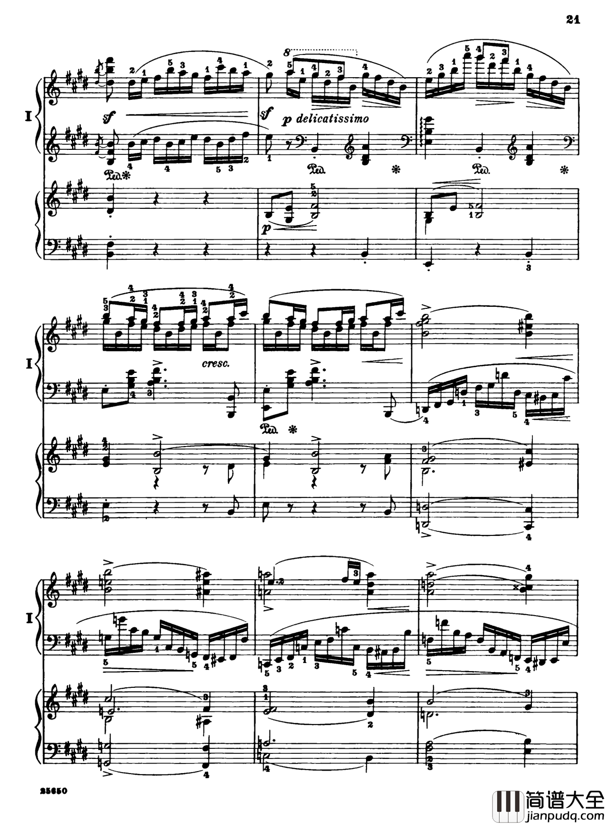 肖邦第一钢琴协奏曲钢琴谱_肖邦