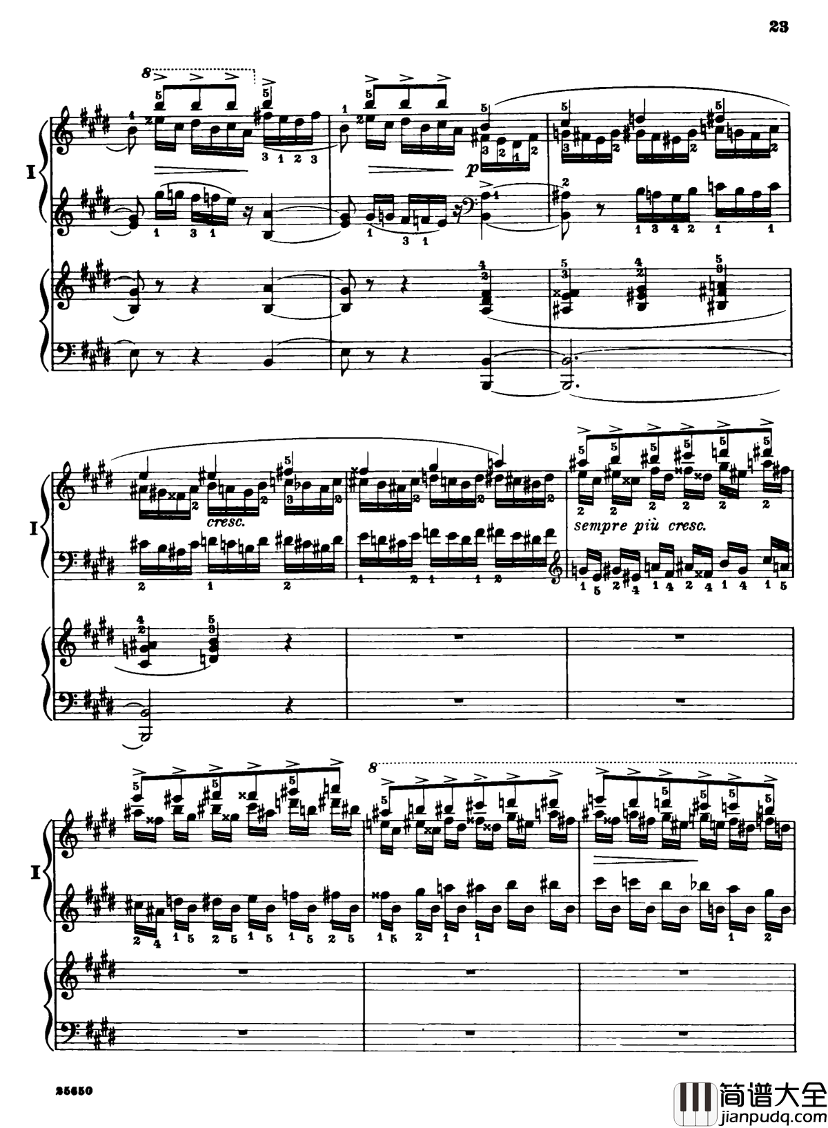 肖邦第一钢琴协奏曲钢琴谱_肖邦