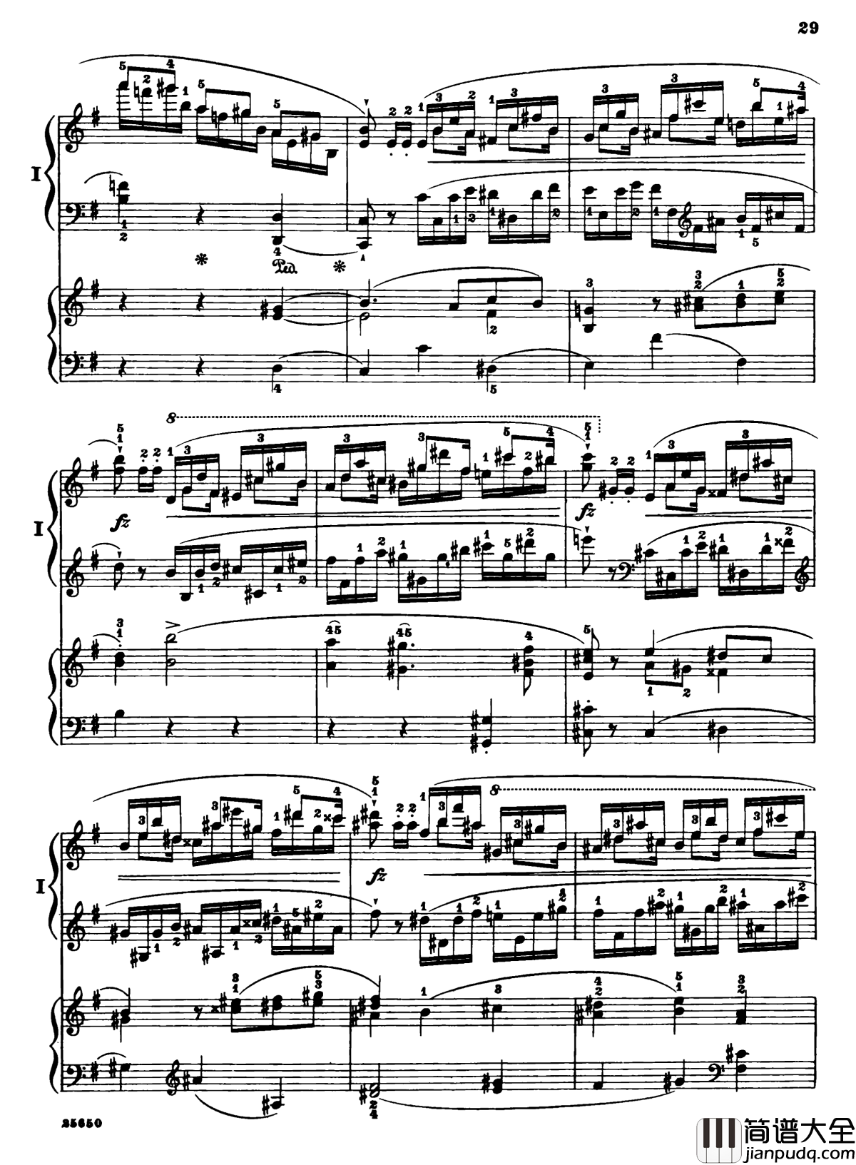 肖邦第一钢琴协奏曲钢琴谱_肖邦