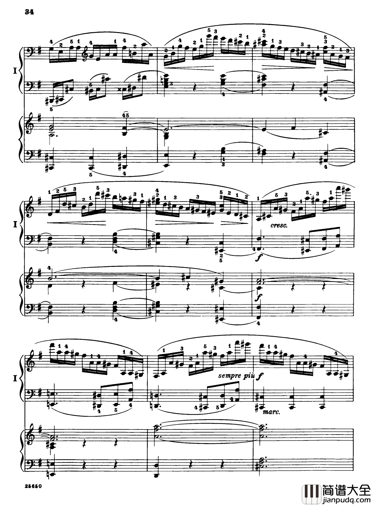 肖邦第一钢琴协奏曲钢琴谱_肖邦